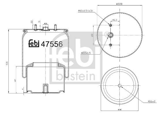 Bellow, air suspension